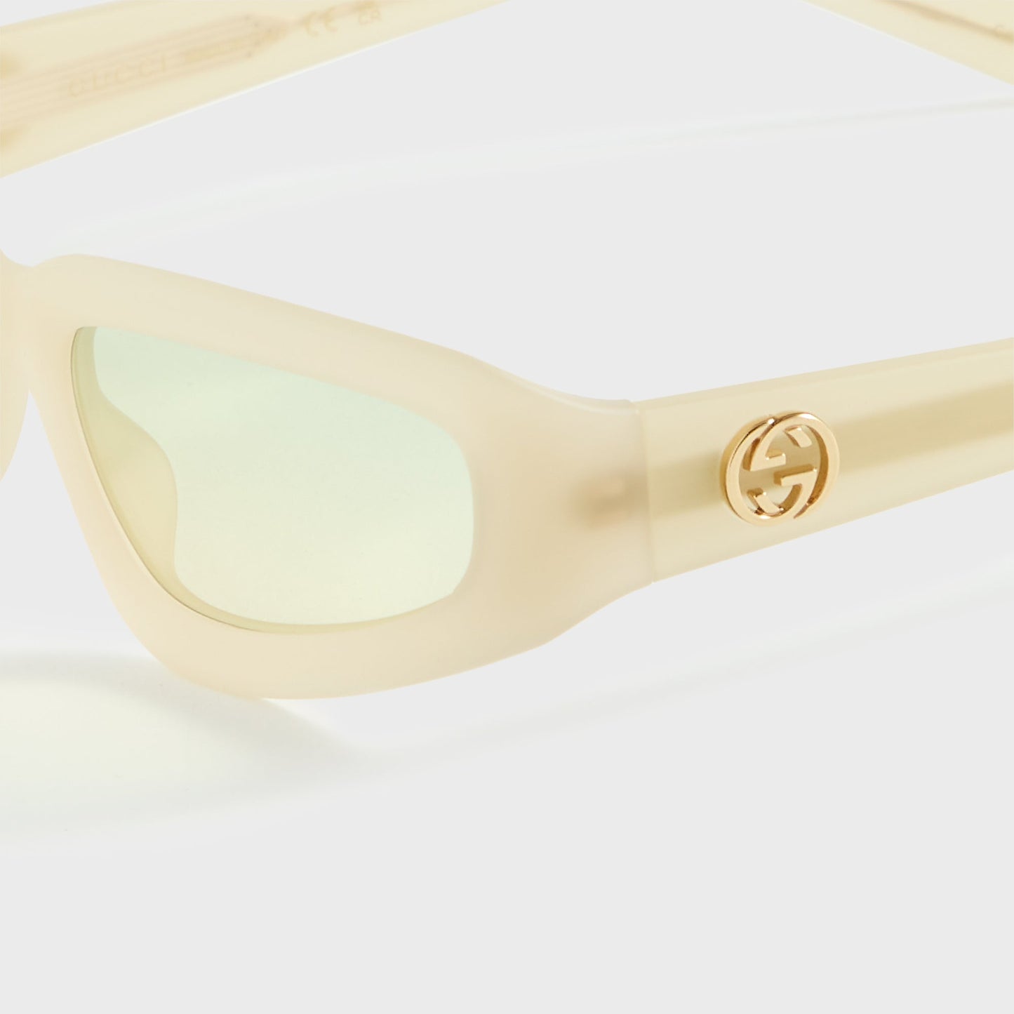 Men Kith Gucci Rectangle Frames - Yellow