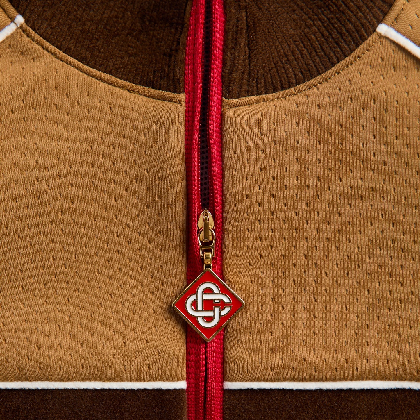 Women Kith Casablanca Chenille Panelled Track Jacket - Beige