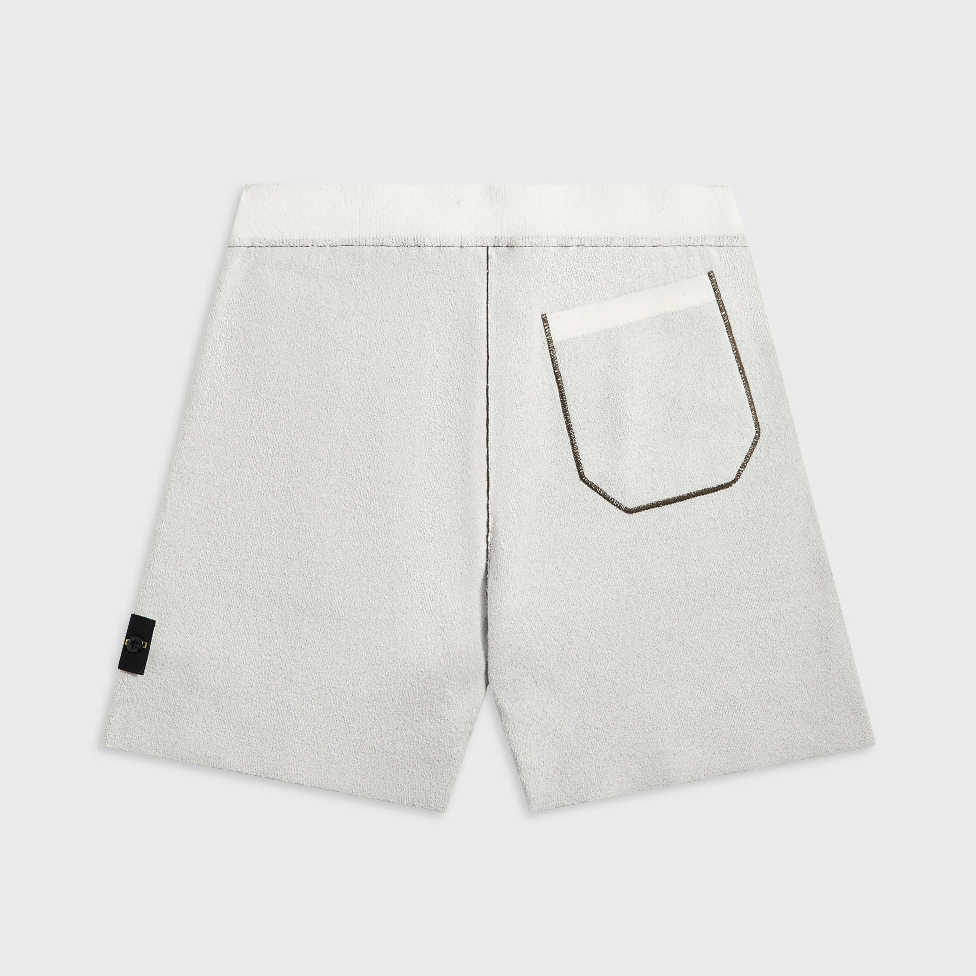 Men Kith Stone Island Double Face Bi-Color Cotton Nylon Shorts - Ivory