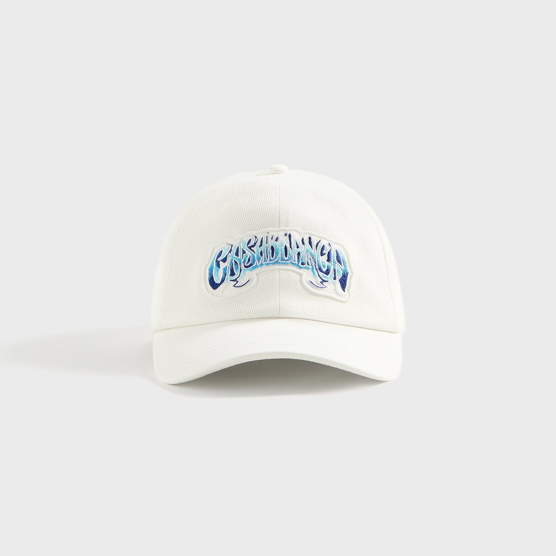 Men Kith Casablanca Blue Gradient Fade Logo Patch Cap - White
