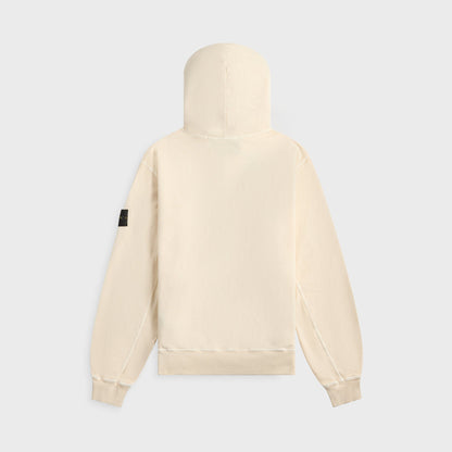 Men Kith Stone Island Malfile Fleece Garment Dyed Old Effect Zip Hoodie - Biege