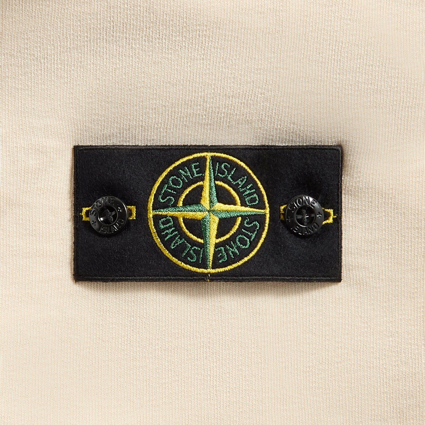 Men Kith Stone Island Malfile Fleece Garment Dyed Old Effect Zip Hoodie - Biege