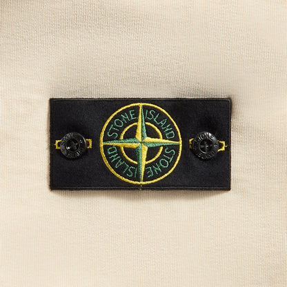 Men Kith Stone Island Malfile Fleece Garment Dyed Old Effect Zip Hoodie - Biege