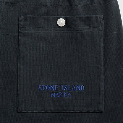 Men Kith Stone Island Combed Organic Cotton Short - Navy