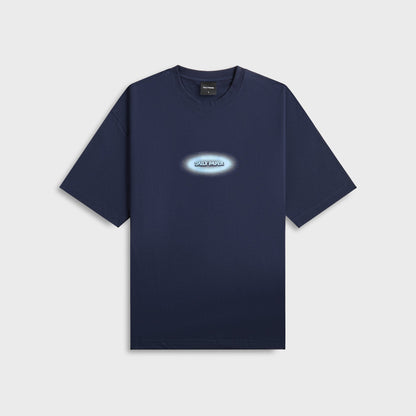 Men Kith Daily Paper Dotted Logo Tee - Martime Blue