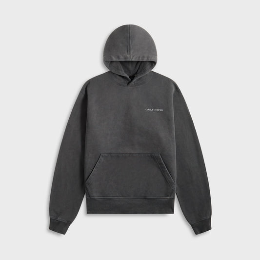 Men Kith Daily Paper Senses Hoodie - Washed Black