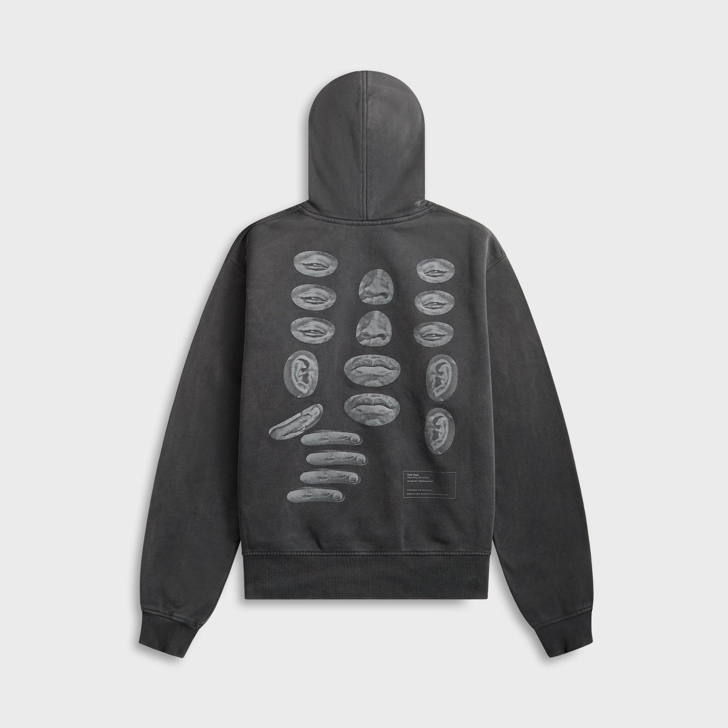 Men Kith Daily Paper Senses Hoodie - Washed Black