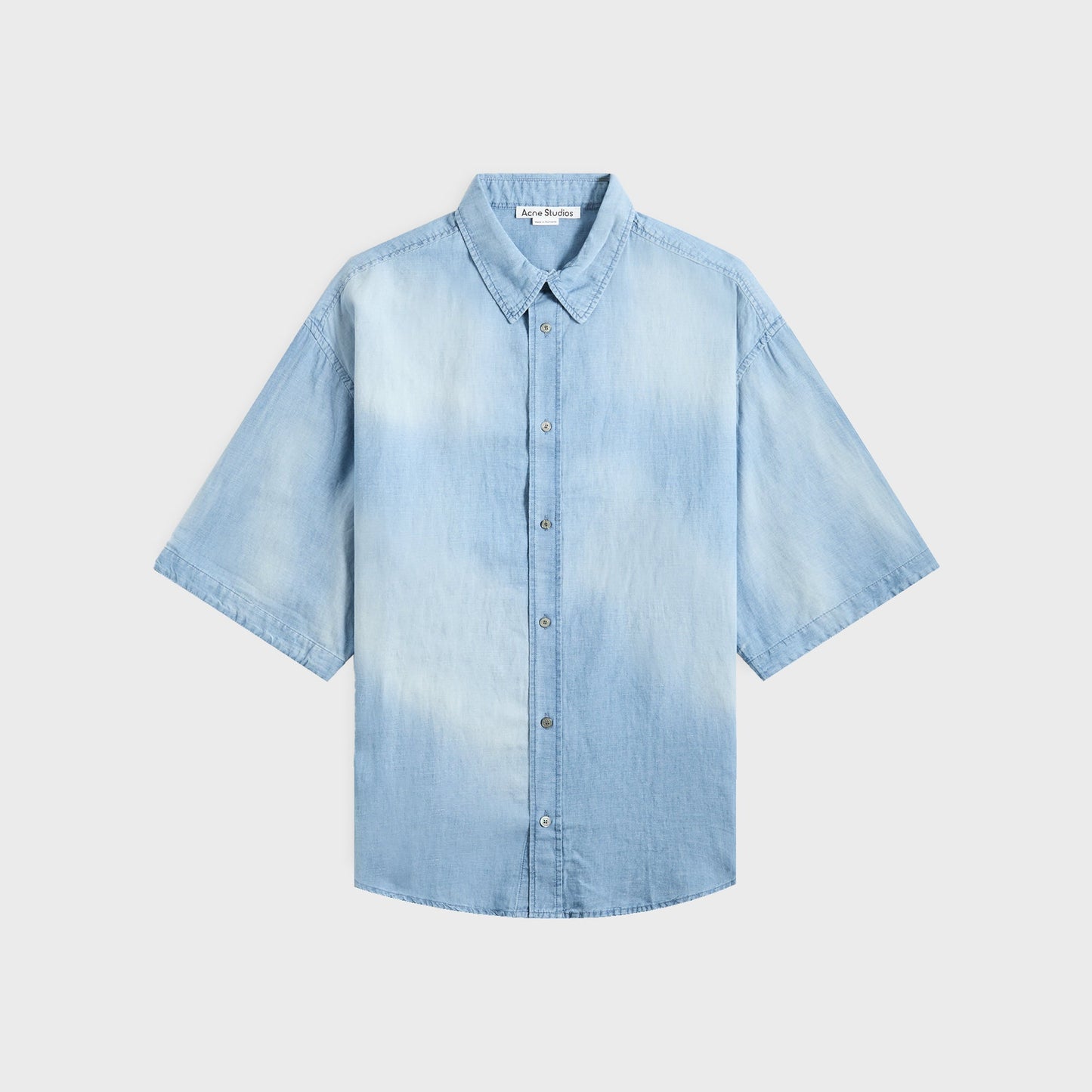 Men Kith Acne Studios Short Sleeve Shirt - Mid Blue