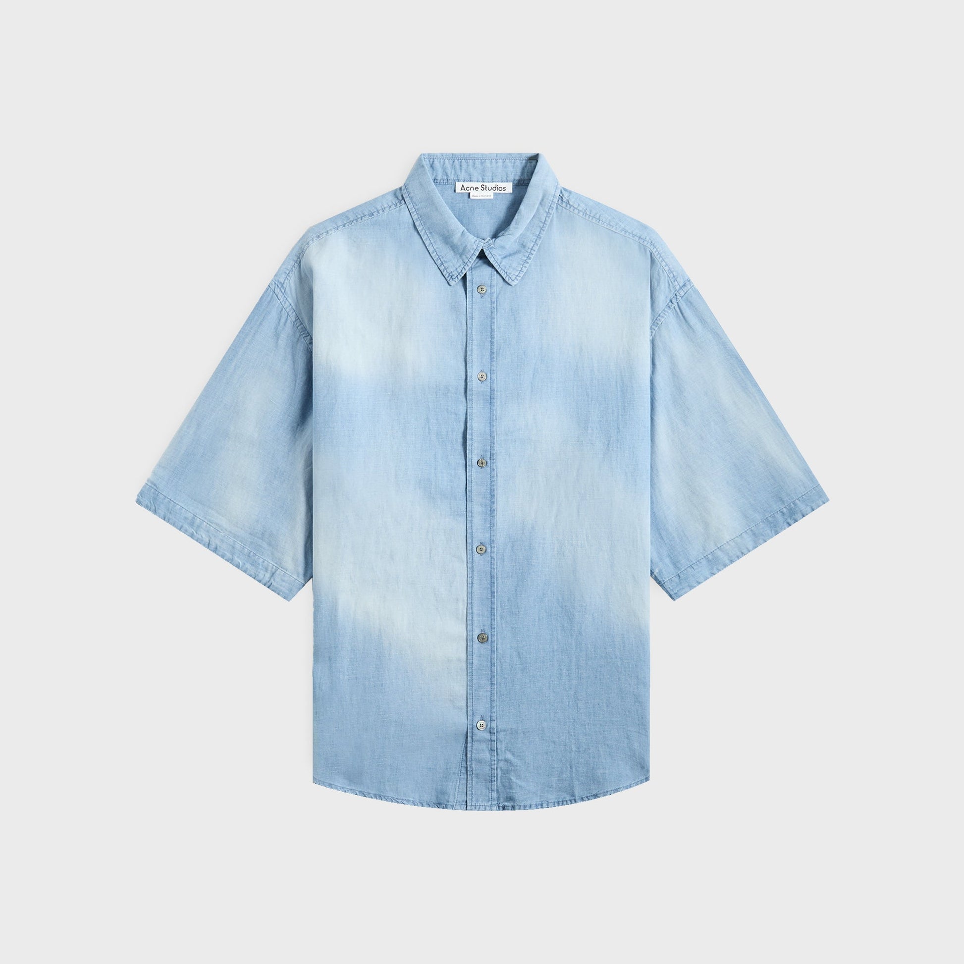 Men Kith Acne Studios Short Sleeve Shirt - Mid Blue
