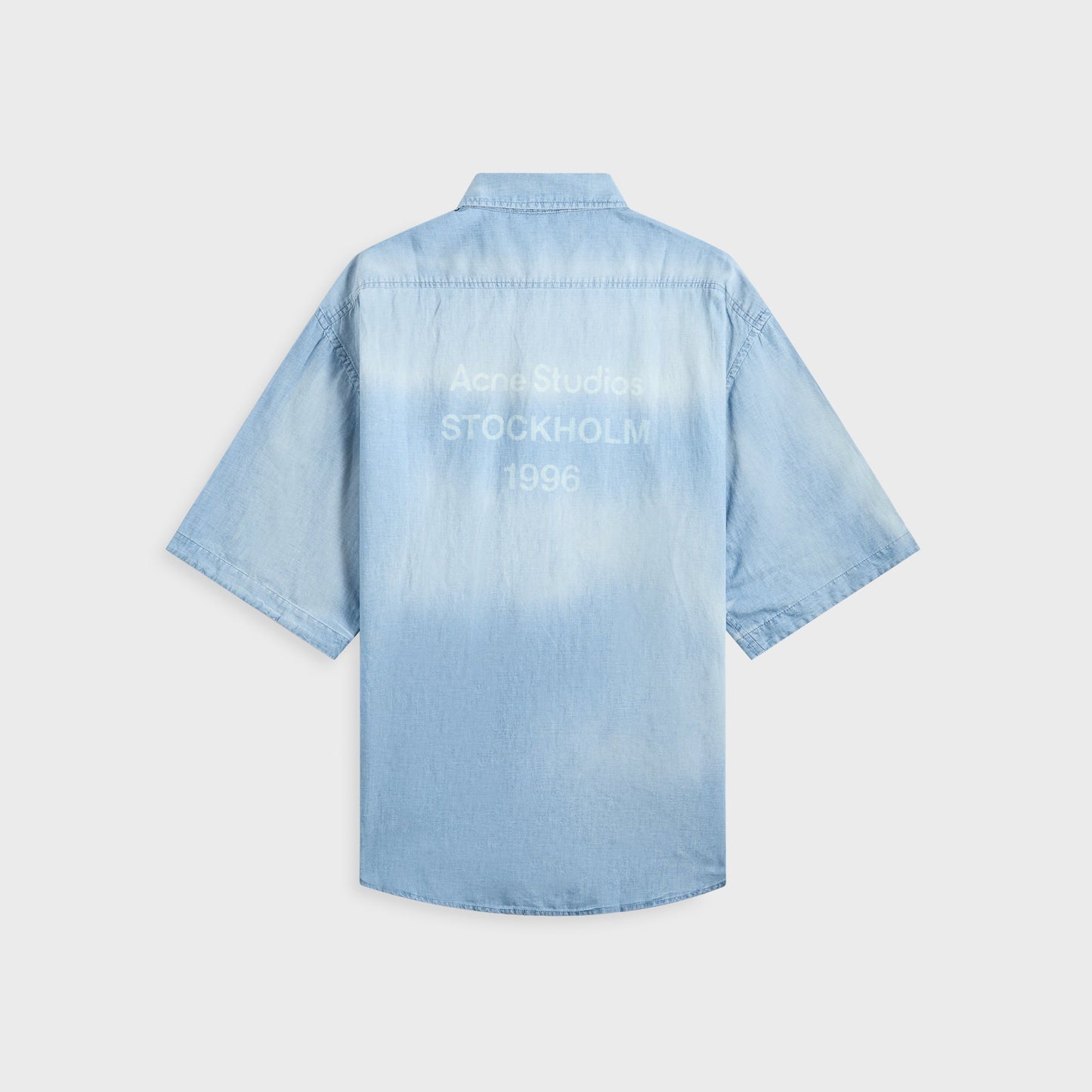 Men Kith Acne Studios Short Sleeve Shirt - Mid Blue