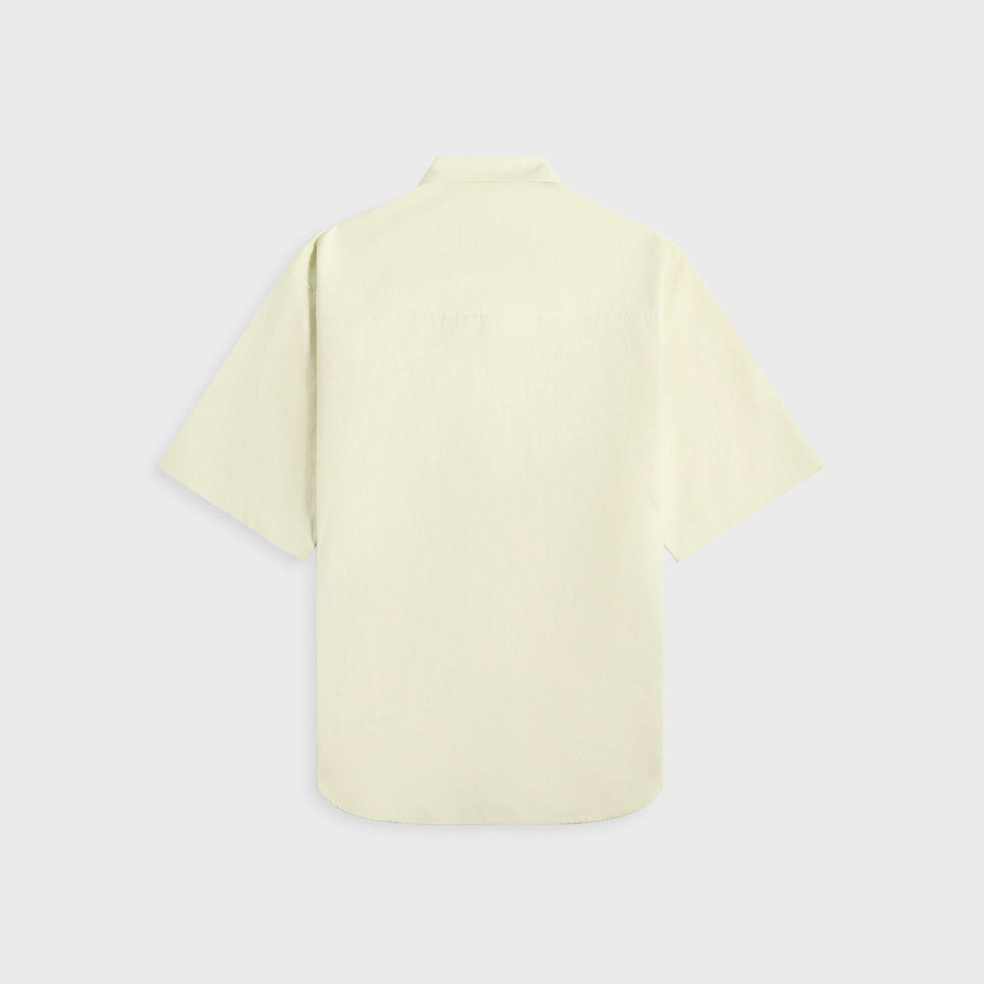 Men Kith Auralee Washed Finx Twill Big Half Sleeved Shirt - Light Green
