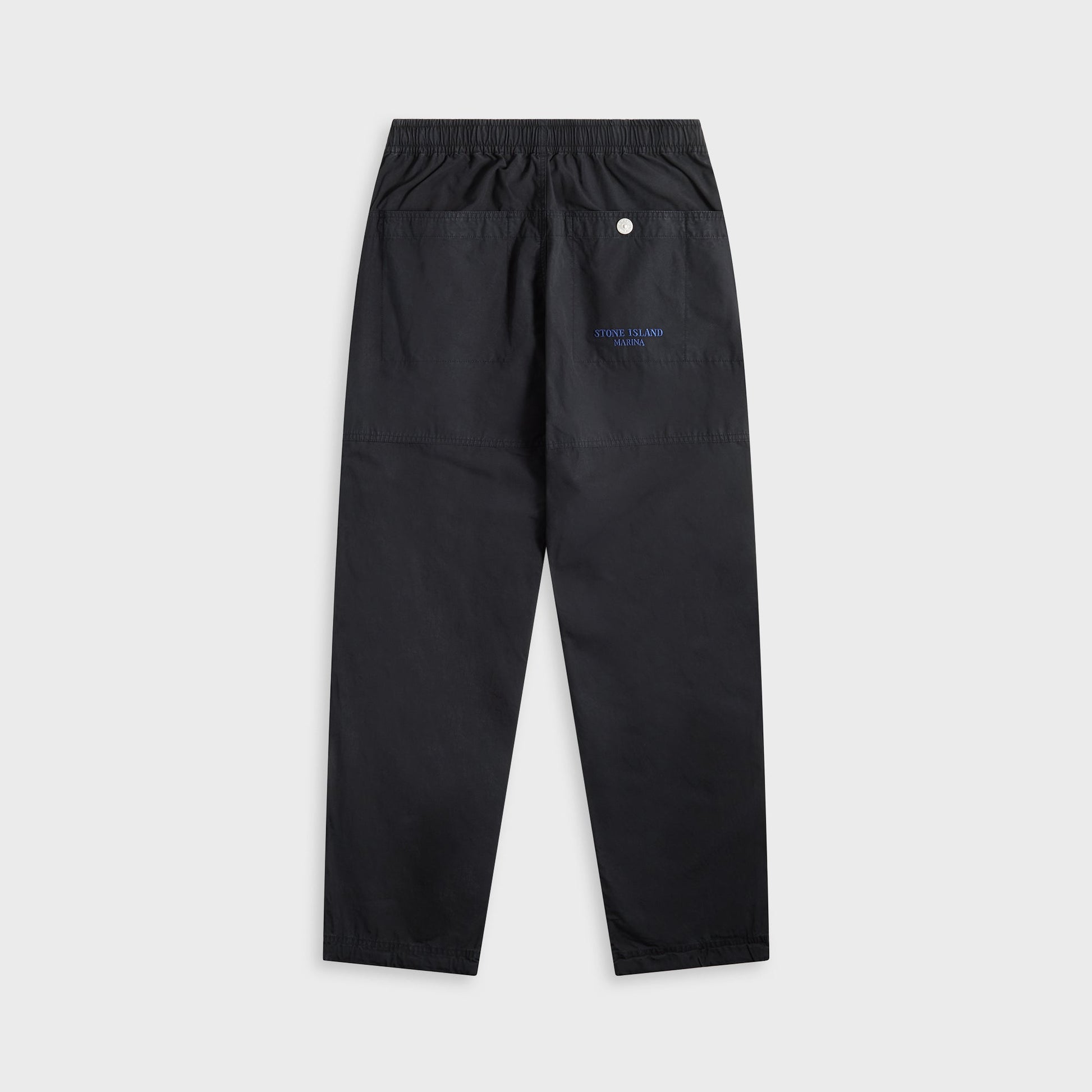 Men Kith Stone Island Organic Cotton Tela Garment Dyed Marina Trouser - Navy Bl