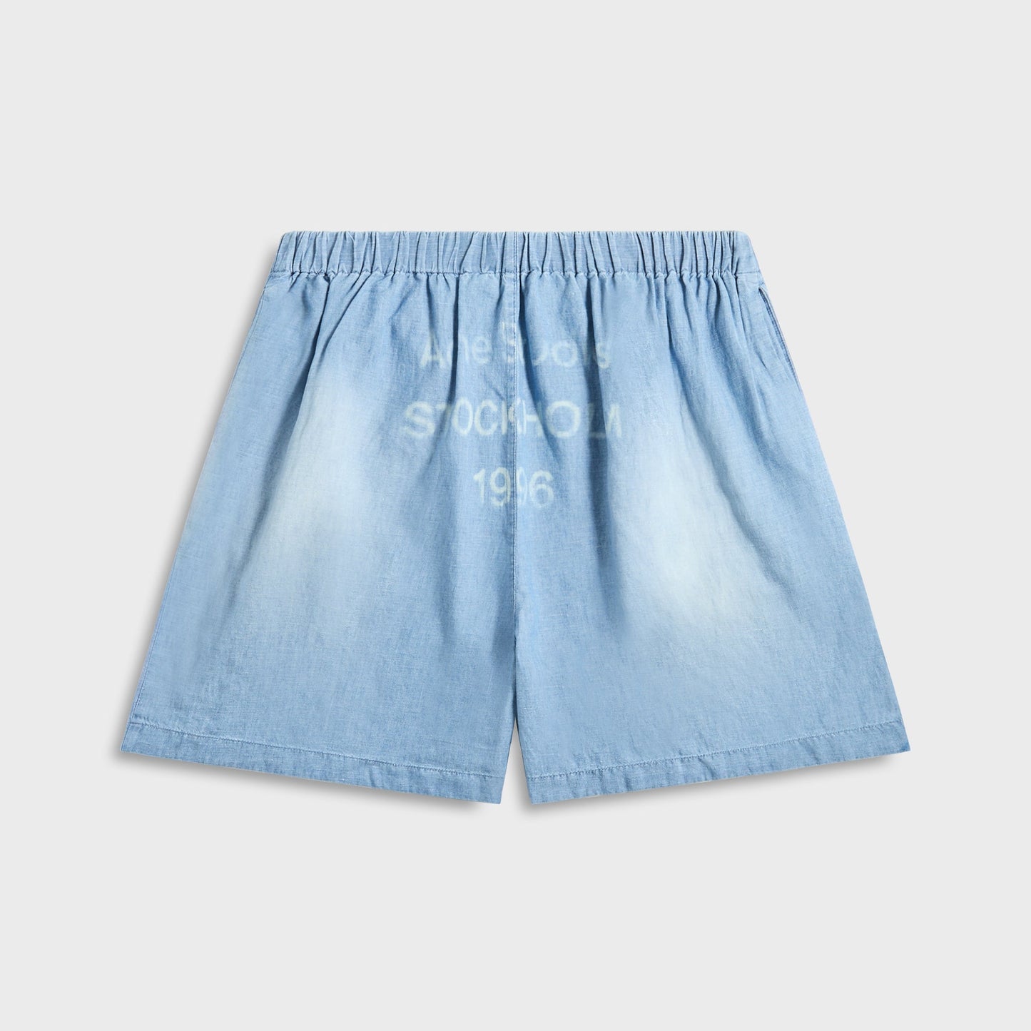 Men Kith Acne Studios Woven Shorts - Mid Blue