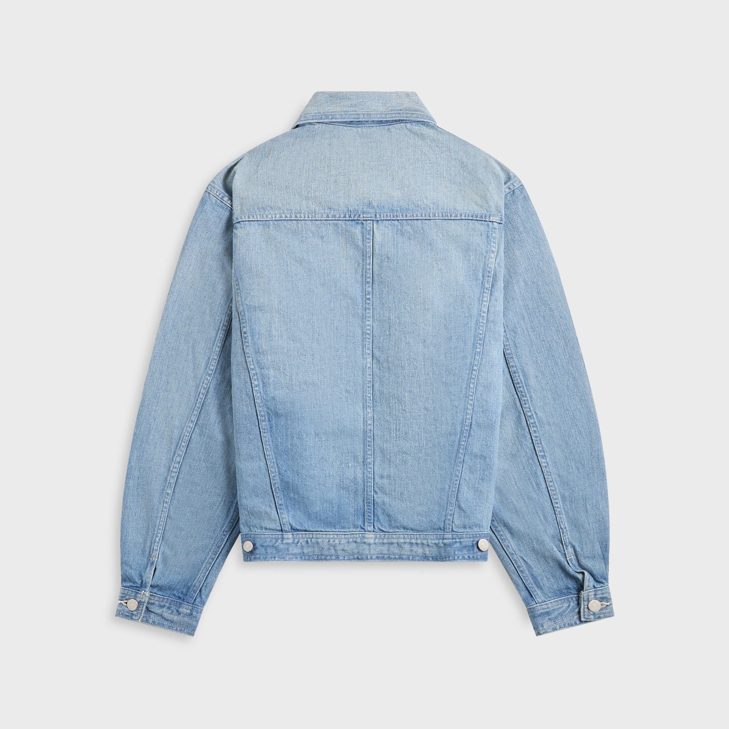 Men Kith Auralee Selvedge Faded Light Denim Blouson - Light Indigo