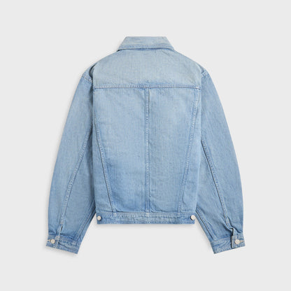 Men Kith Auralee Selvedge Faded Light Denim Blouson - Light Indigo