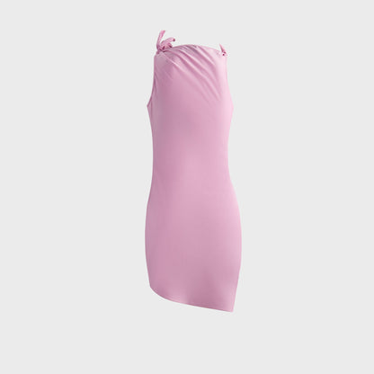 Women Kith Coperni Asymmetric Flower Mini Dress - Pink