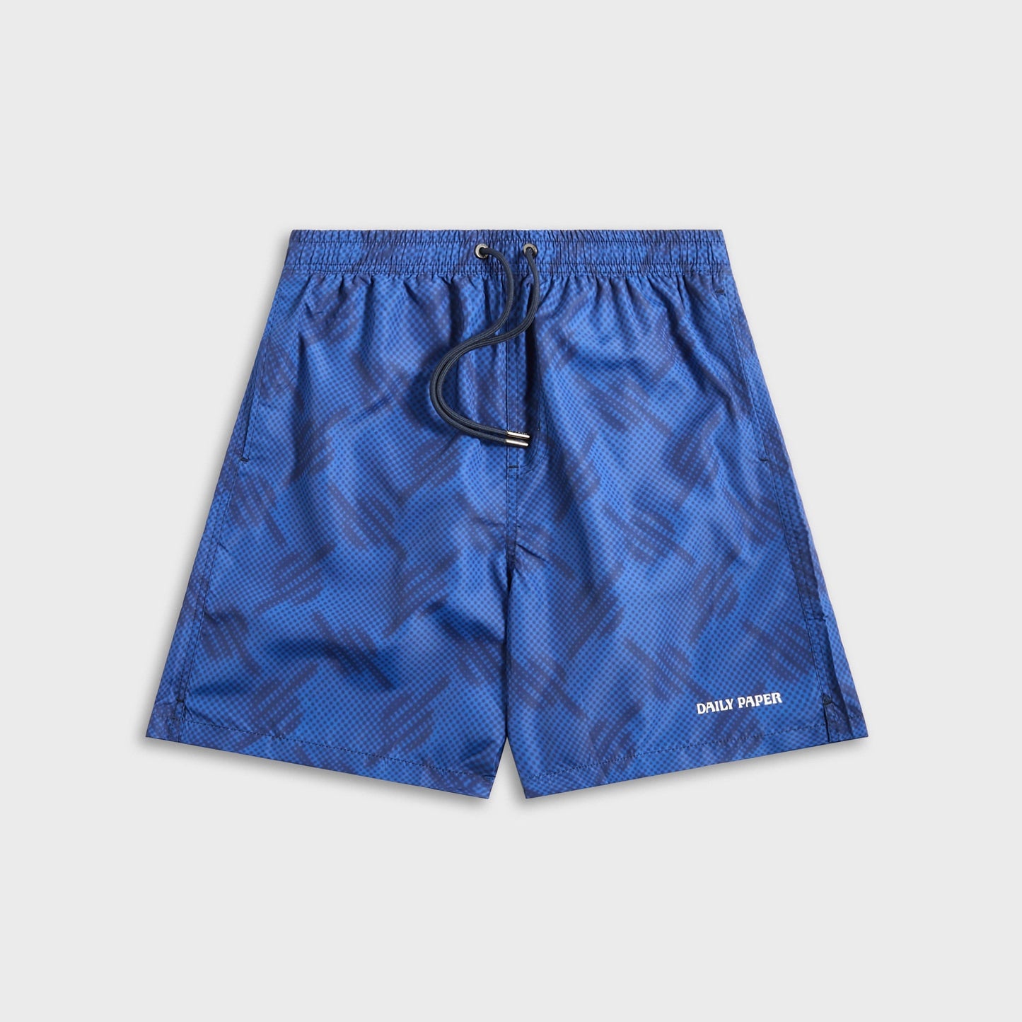 Men Kith Daily Paper Dotted Monogram Swimshorts - True Blue