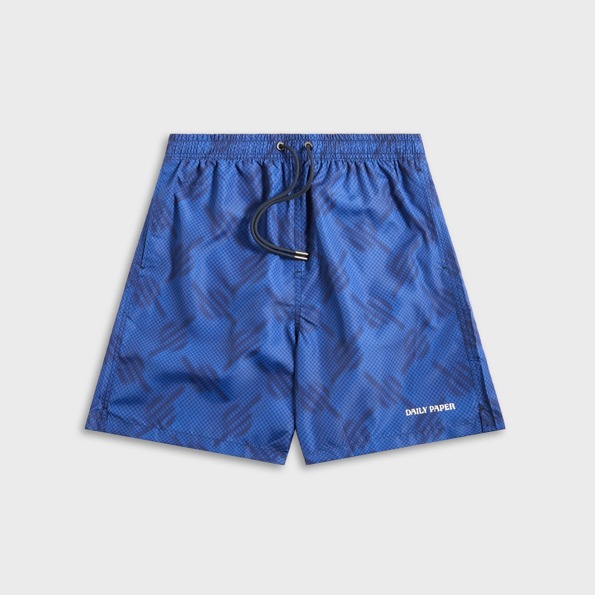 Men Kith Daily Paper Dotted Monogram Swimshorts - True Blue