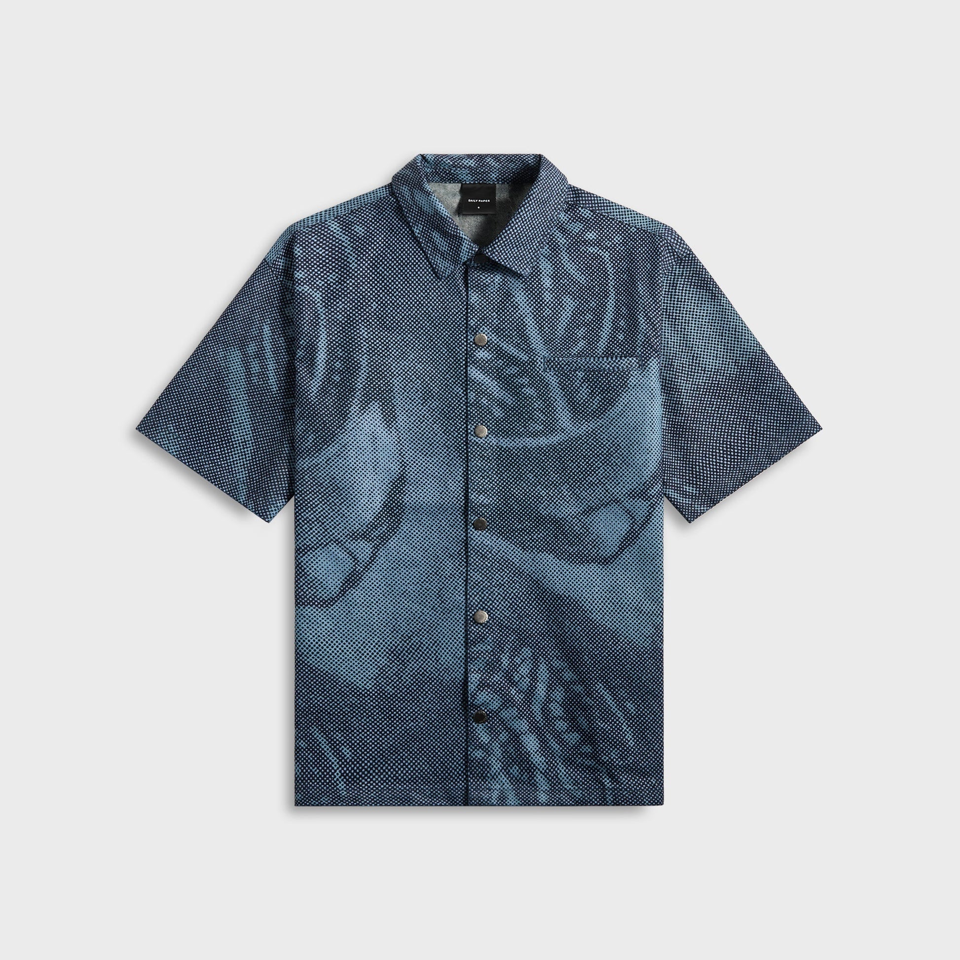 Men Kith Daily Paper Braids Denim Shirt - Multi-Colored