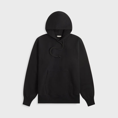 Men Kith Auralee Smooth Soft BD Sweat P/O Parka - Black
