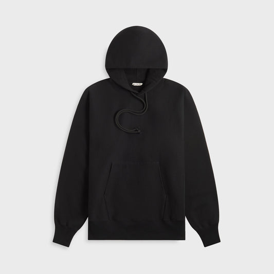 Men Kith Auralee Smooth Soft BD Sweat P/O Parka - Black
