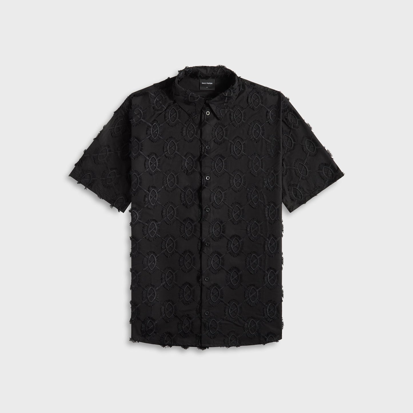 Men Kith Daily Paper Trophy Shield Shirt - Black