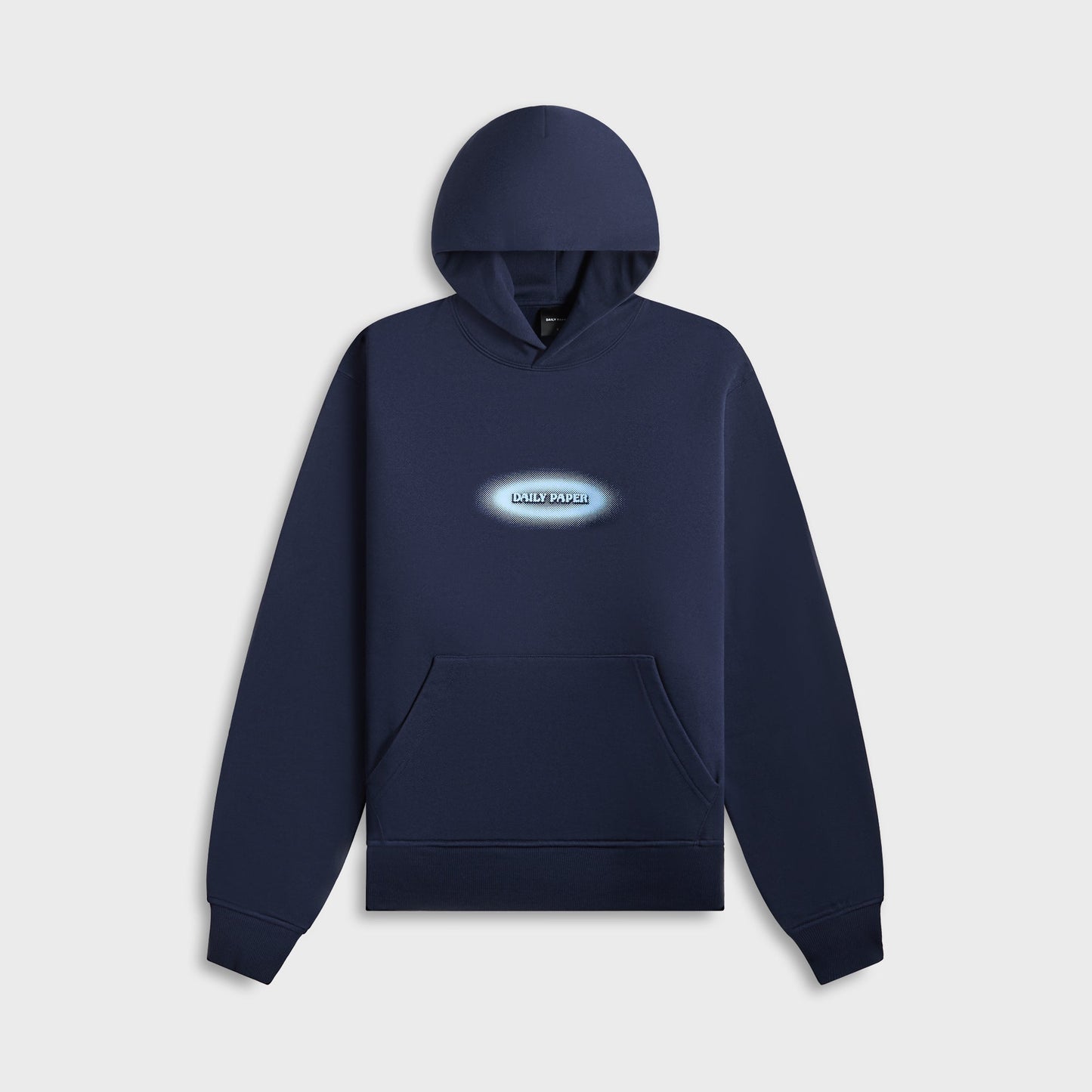 Men Kith Daily Paper Dotted Logo Hoodie - Martime Blue