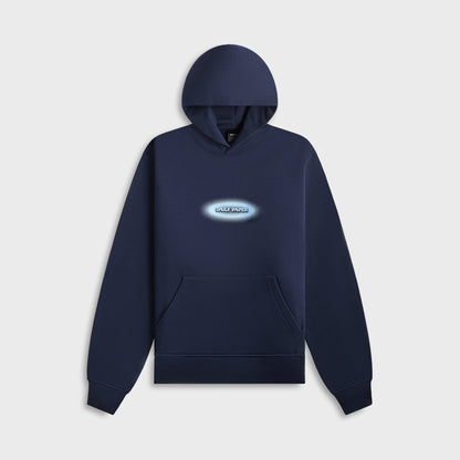 Men Kith Daily Paper Dotted Logo Hoodie - Martime Blue