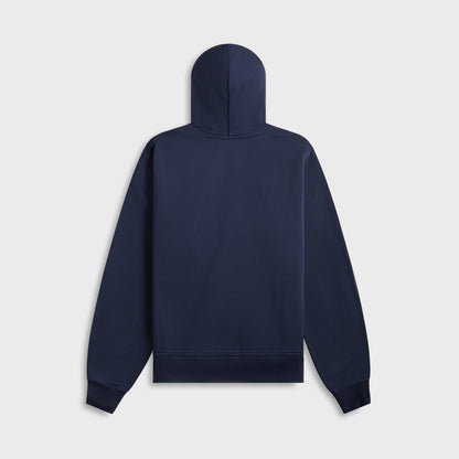 Men Kith Daily Paper Dotted Logo Hoodie - Martime Blue