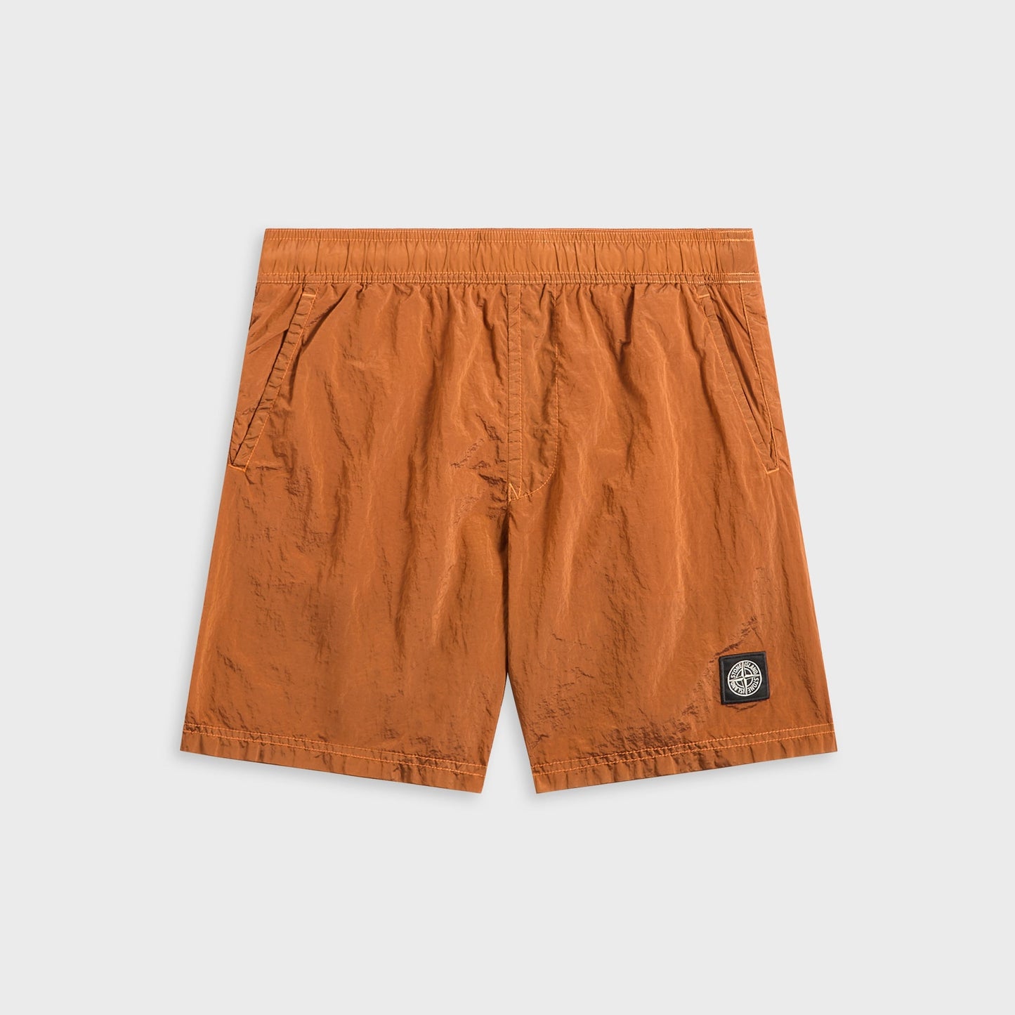 Men Kith Stone Island Nylon Metal Swim Short - Arancio