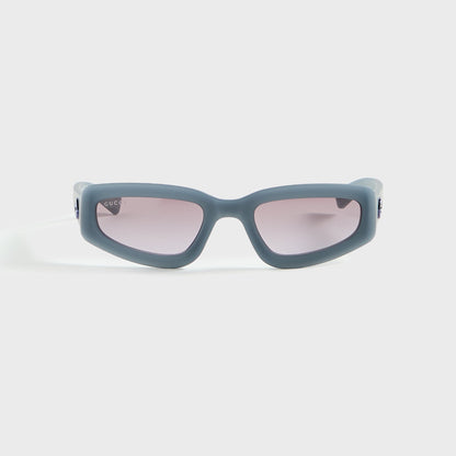 Men Kith Gucci Rectangle Frames - Grey