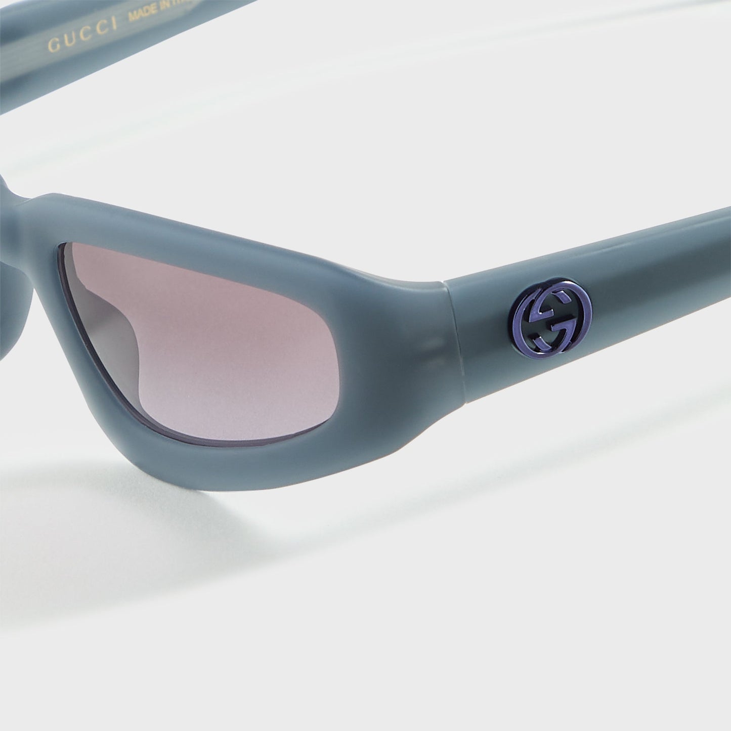 Men Kith Gucci Rectangle Frames - Grey