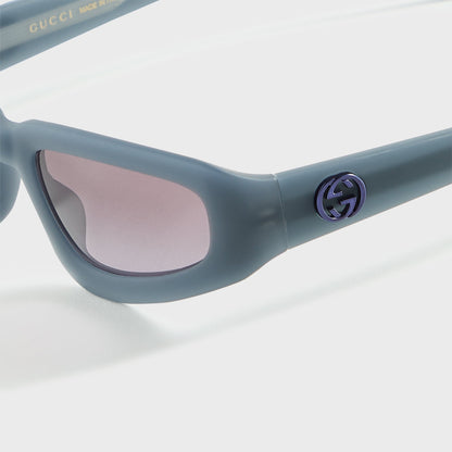 Men Kith Gucci Rectangle Frames - Grey