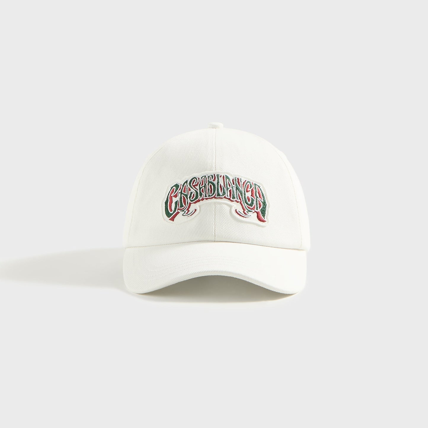 Men Kith Casablanca Gothic Green Logo Patch Cap - White