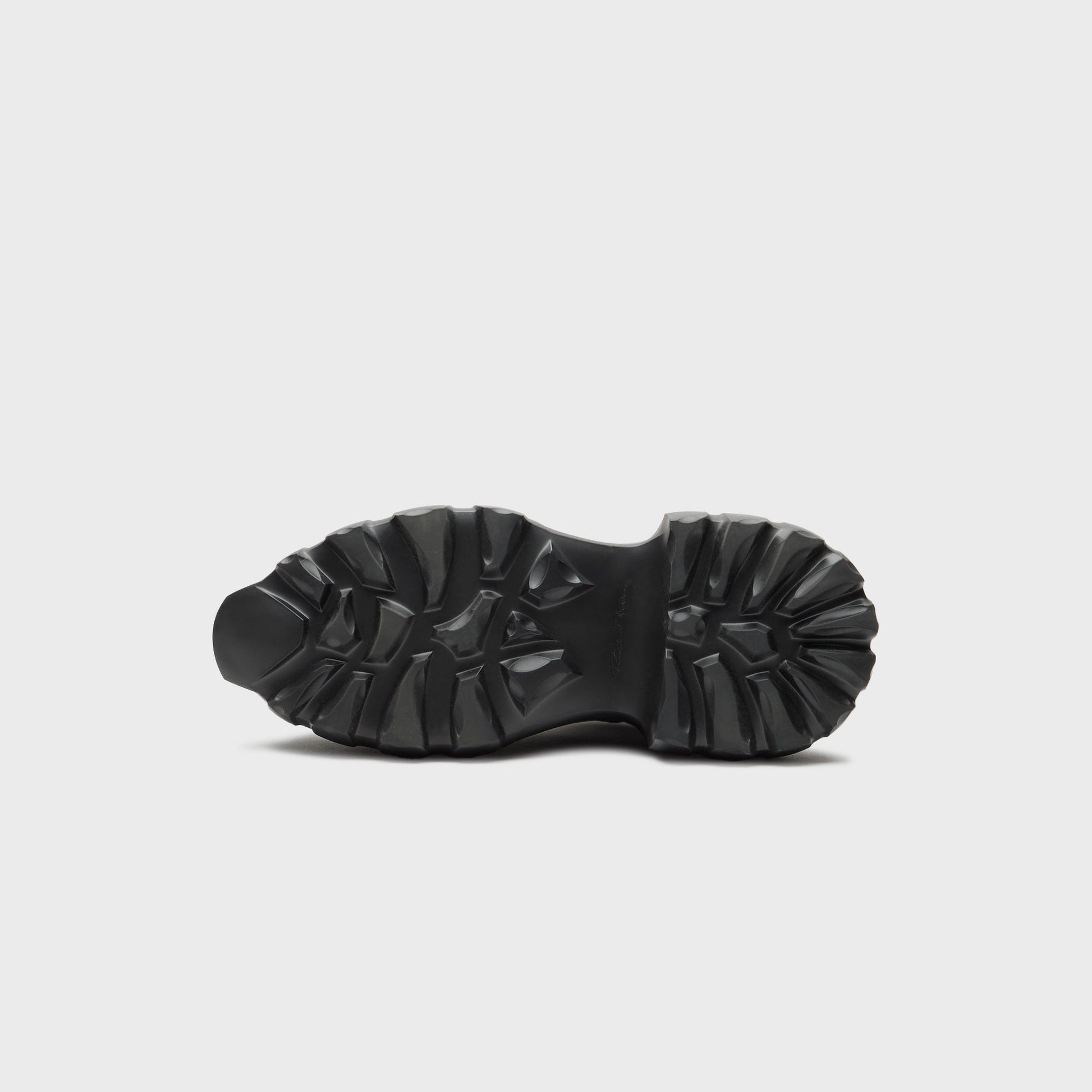Men Kith Rick Owens Megalaced Mega Tractor Stivali in Pelle - Black