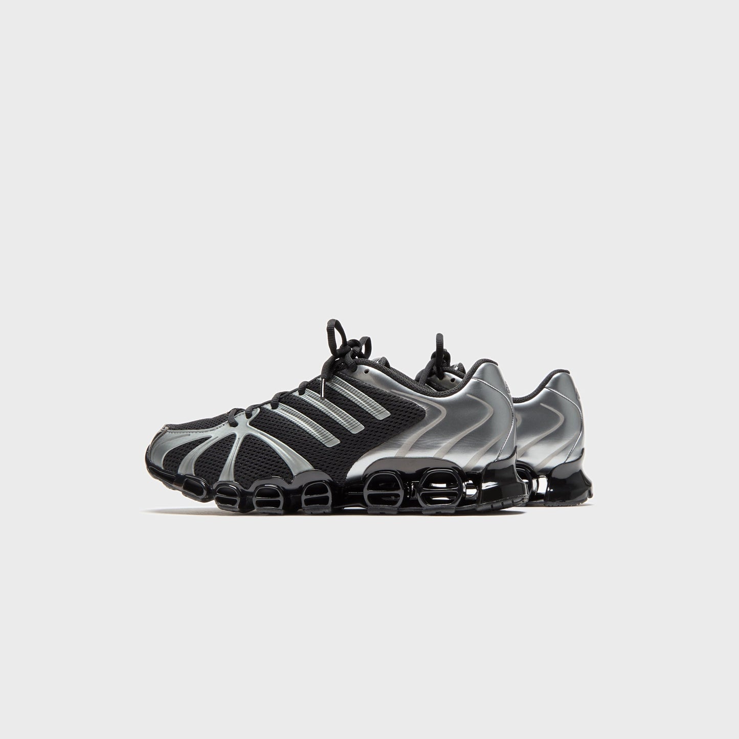 Women Kith adidas WMNS Mega Ghostride - Core Black / Iron Metallic / Core Black