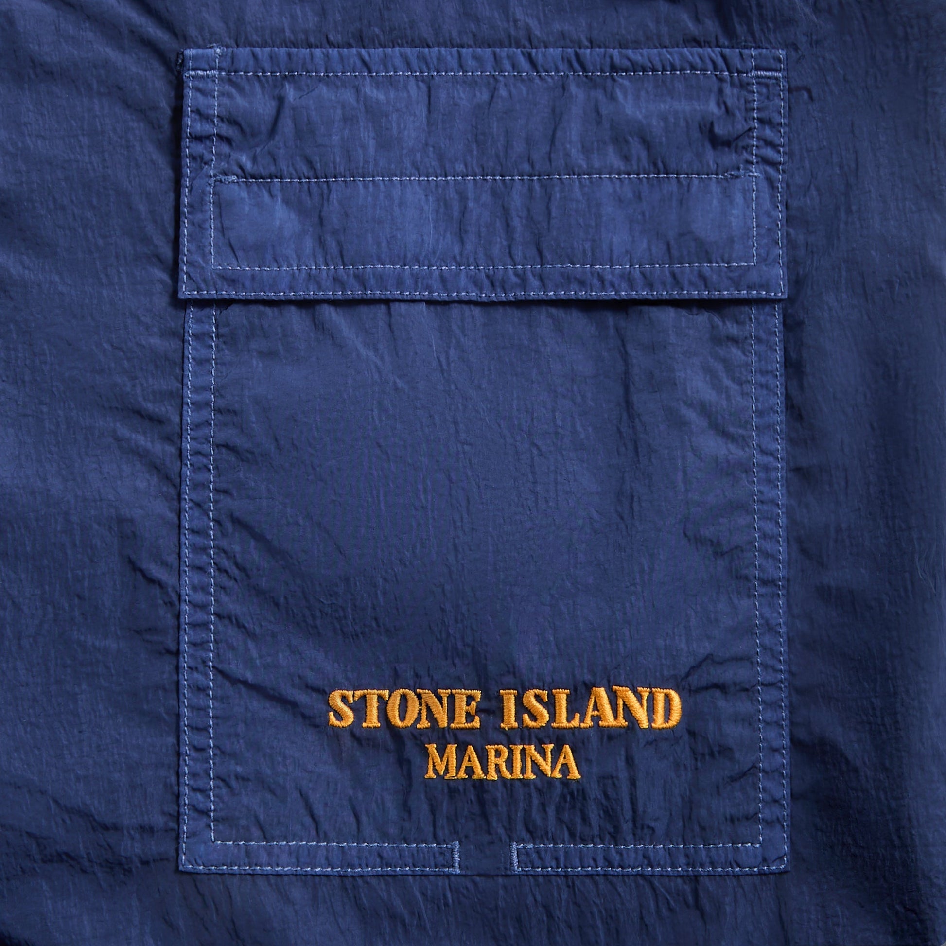 Men Kith Stone Island Shorts - Blue Marine