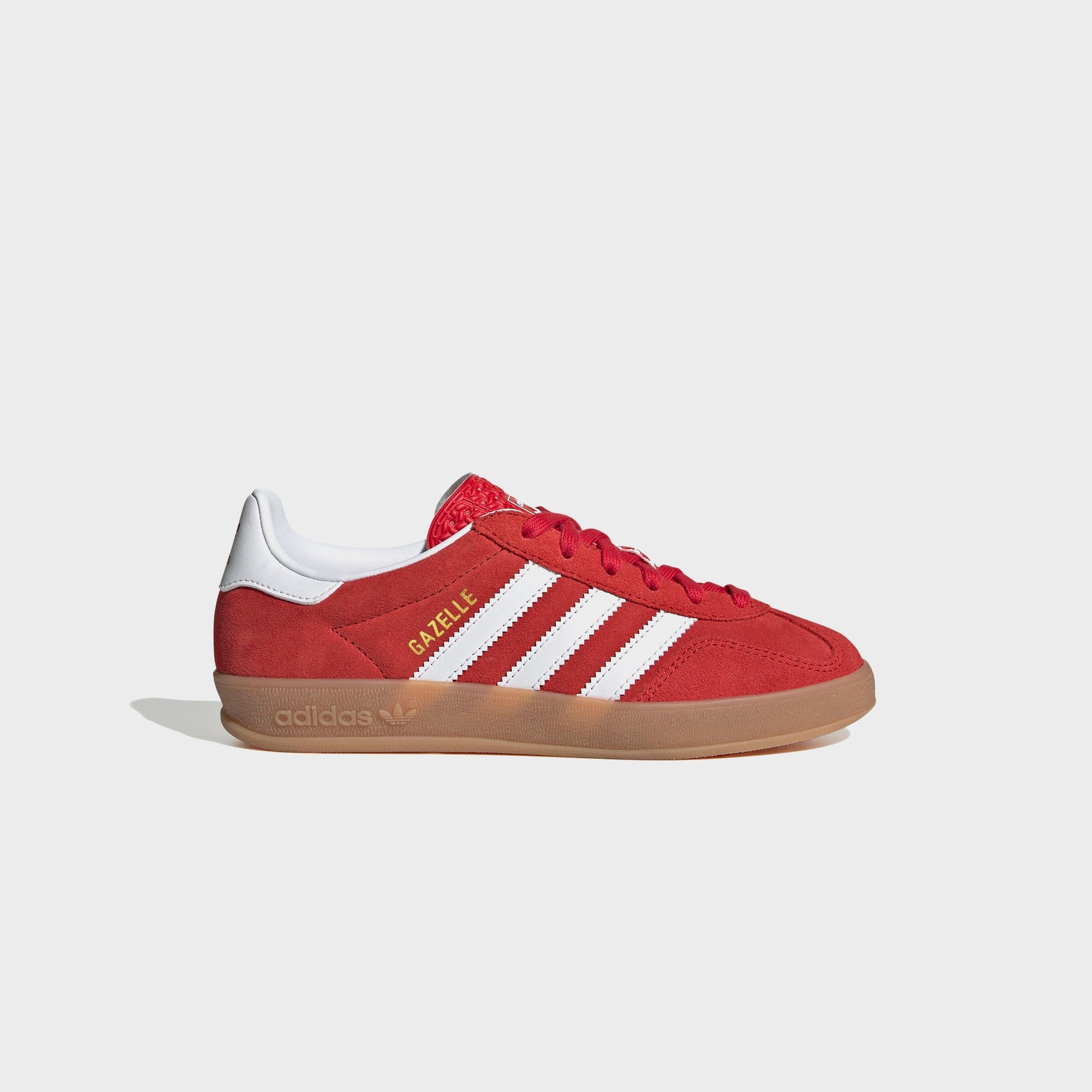 Kids Kith adidas Kids Gazelle Indoor - Better Scarlet / White / Gum 2