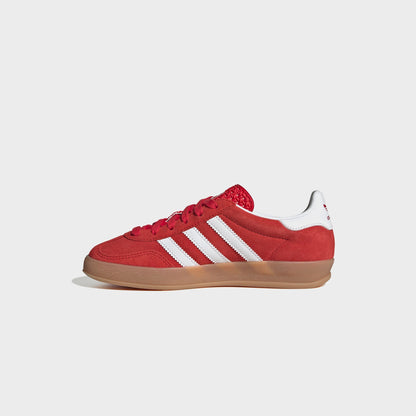 Kids Kith adidas Kids Gazelle Indoor - Better Scarlet / White / Gum 2