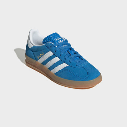 Kids Kith adidas Kids Gazelle Indoor - Bluebird / White / Gum 2