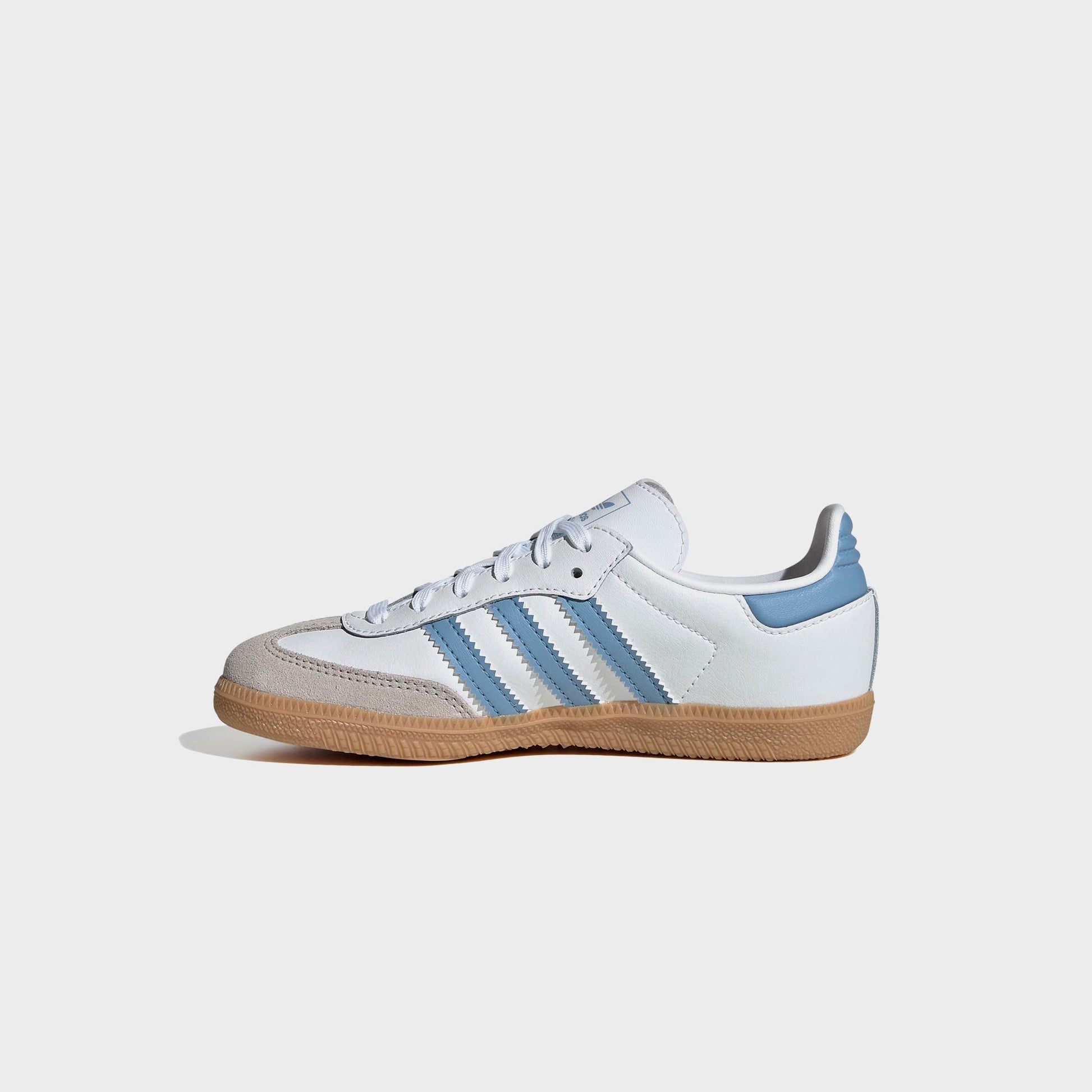 Kids Kith adidas Kids Samba OG - Cloud White / Ash Blue / Gum