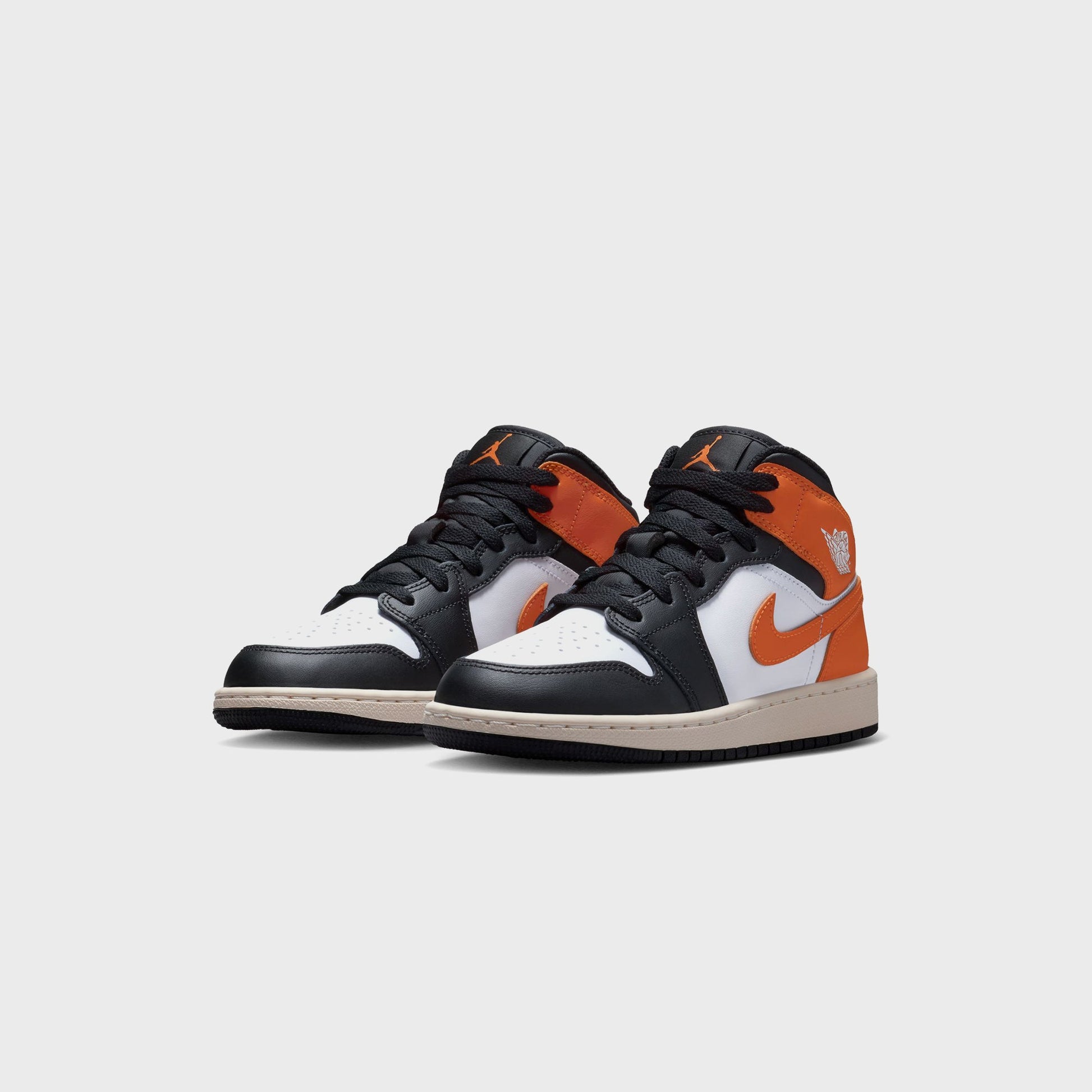 Kids Kith Jordan GS Air Jordan 1 Mid - Starfish / Black / White / Sail