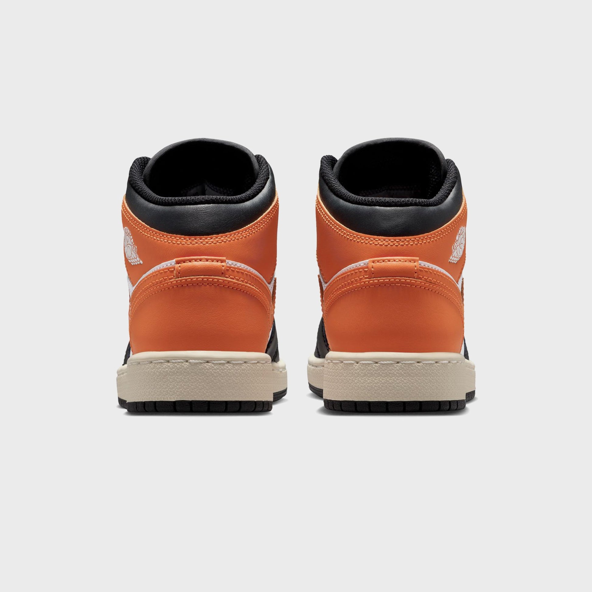 Kids Kith Jordan GS Air Jordan 1 Mid - Starfish / Black / White / Sail