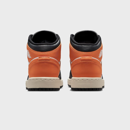 Kids Kith Jordan GS Air Jordan 1 Mid - Starfish / Black / White / Sail