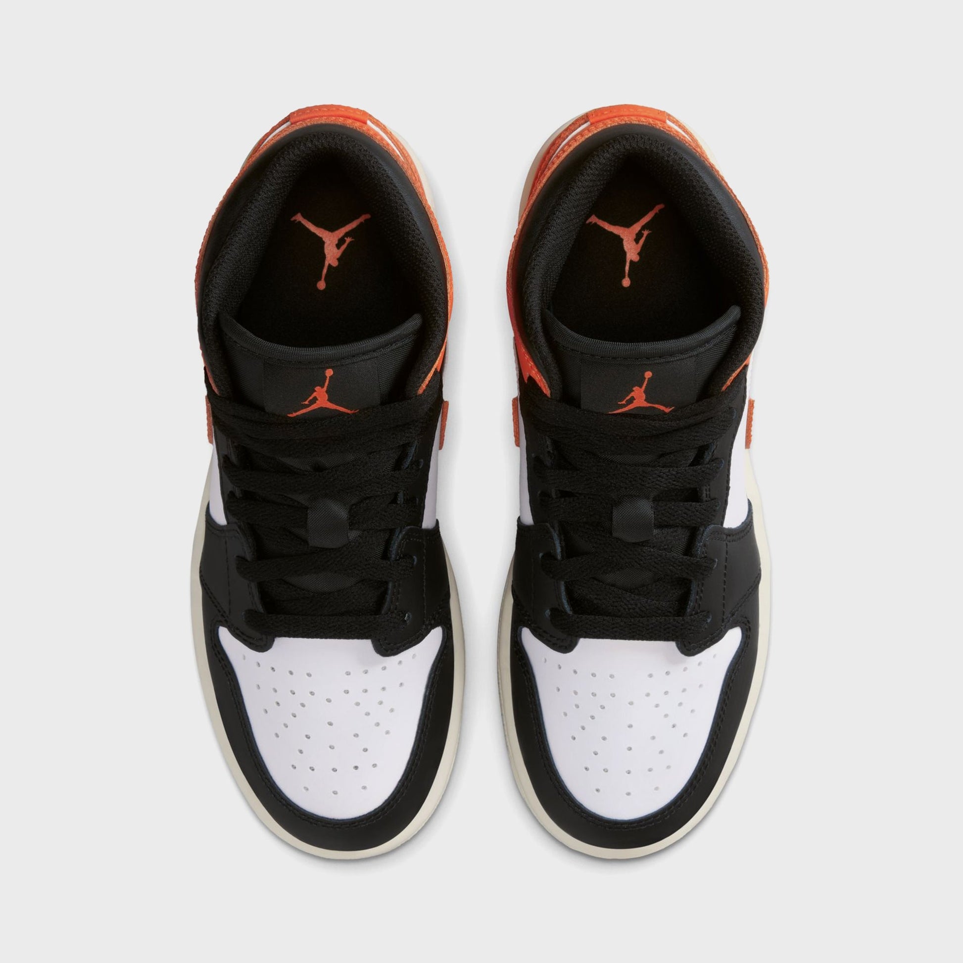 Kids Kith Jordan GS Air Jordan 1 Mid - Starfish / Black / White / Sail