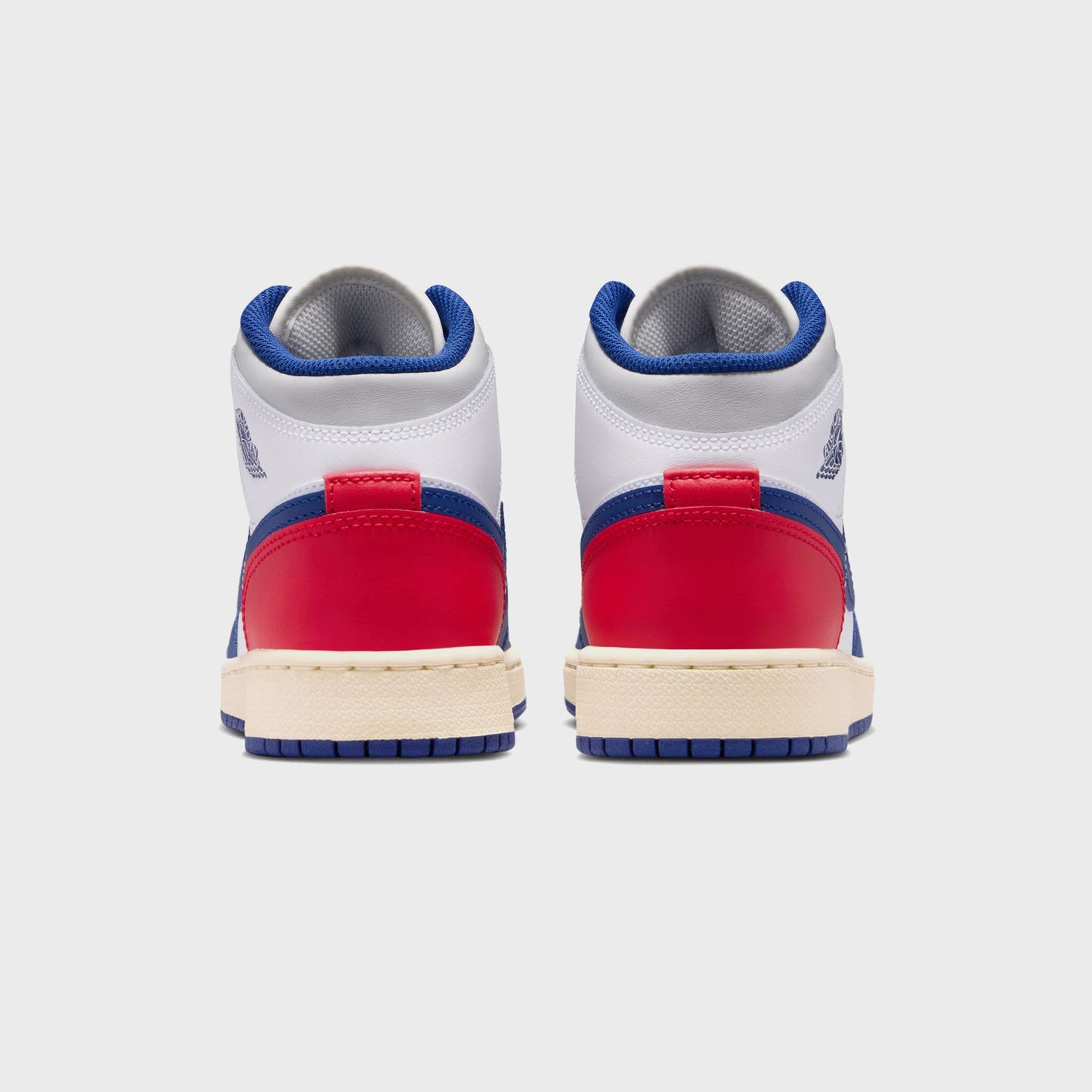 Kids Kith Jordan GS Air Jordan 1 Mid - White / Deep Royal Blue / University