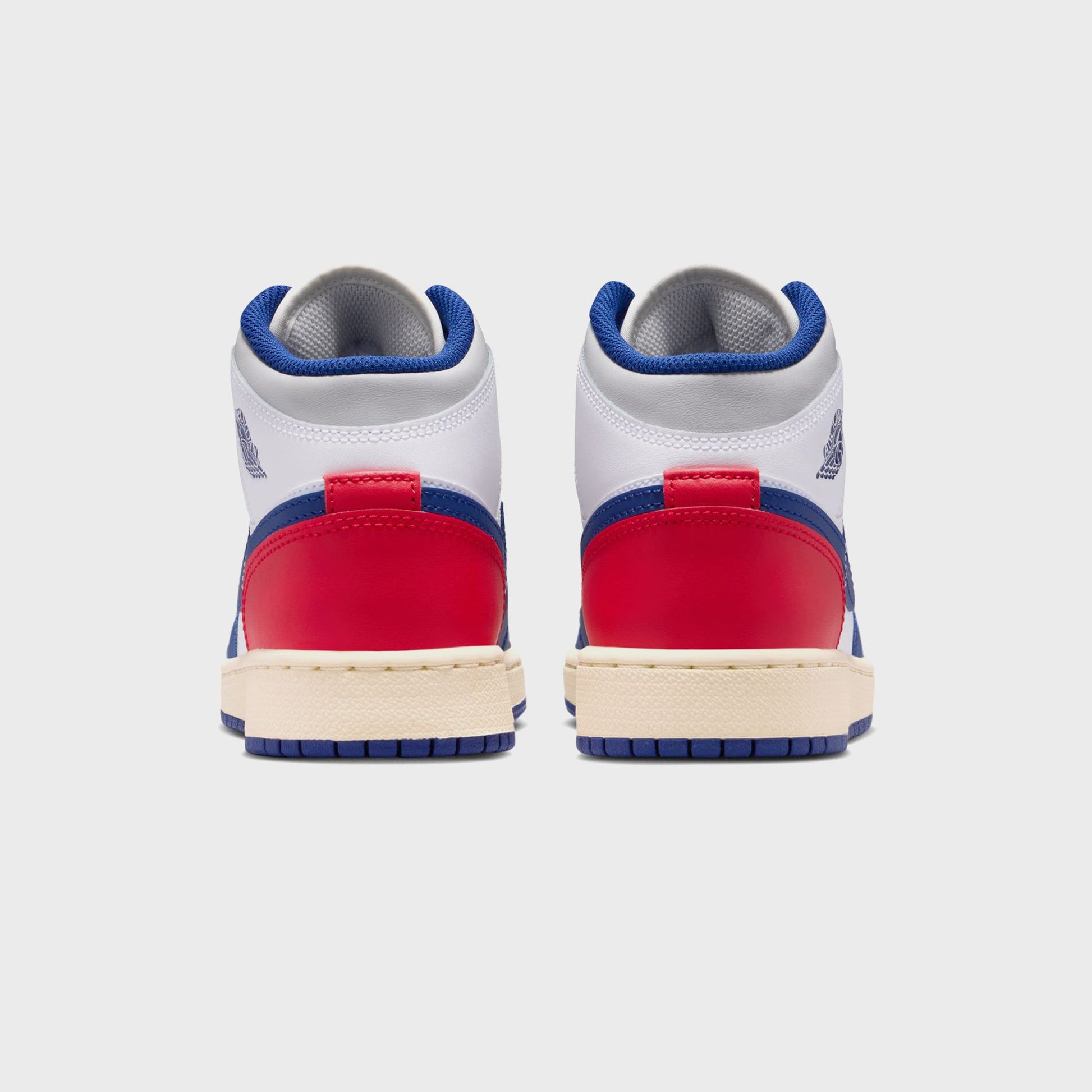 Kids Kith Jordan GS Air Jordan 1 Mid - White / Deep Royal Blue / University
