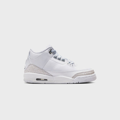 Kids Kith Nike GS Air Jordan 3 Retro - White / Metallic Silver / White