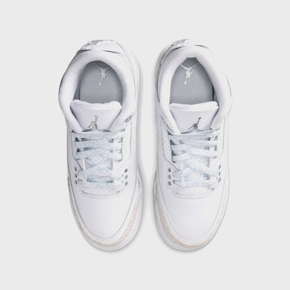 Kids Kith Nike GS Air Jordan 3 Retro - White / Metallic Silver / White