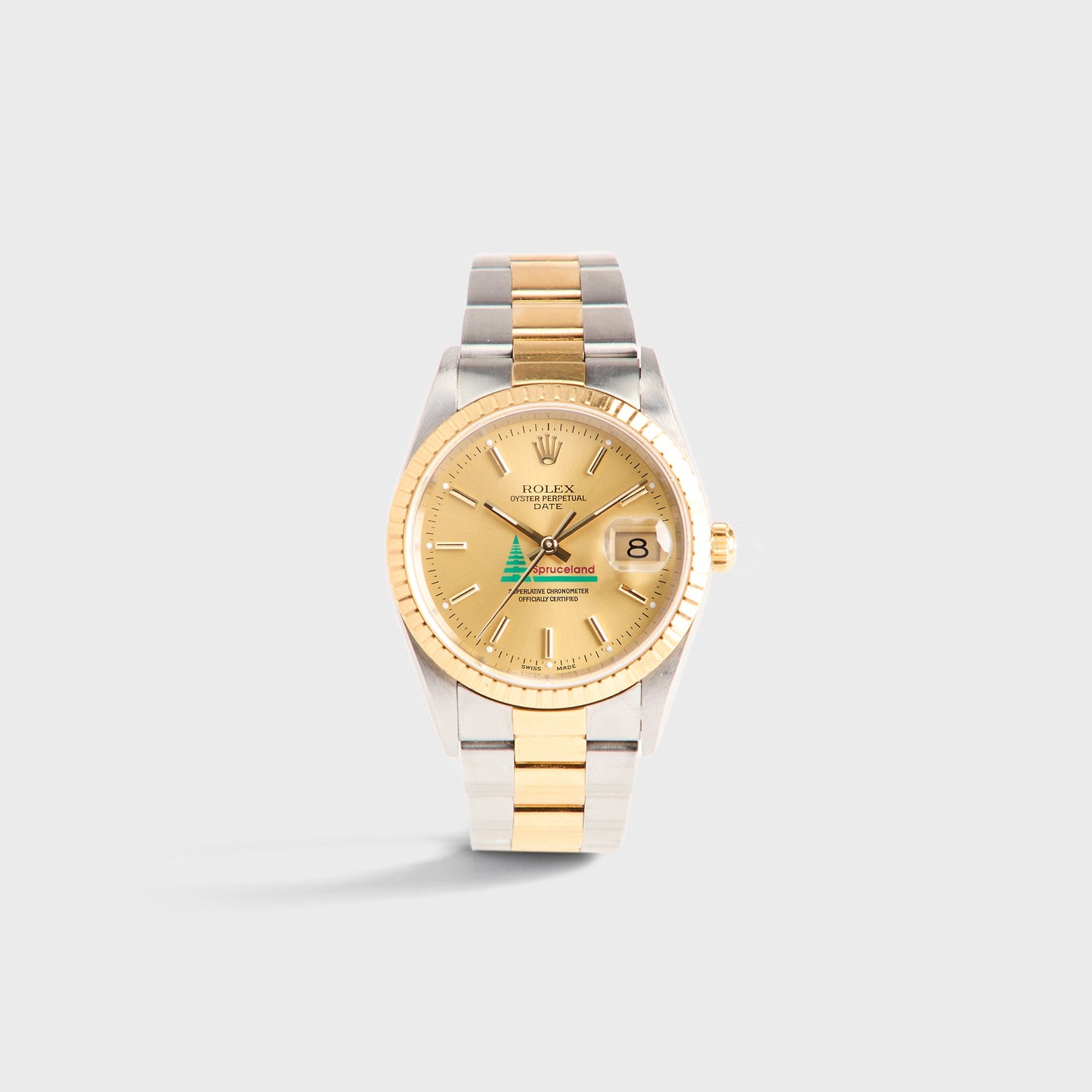 Men Kith Wind Vintage Rolex Spruceland Date 15223 W/ Hang Tag Unpolished